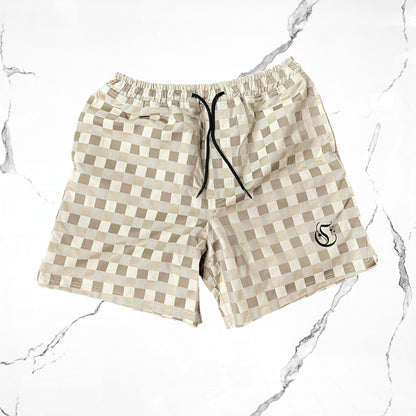 CrowStar Brown Damier Premium Short - Urban Utility