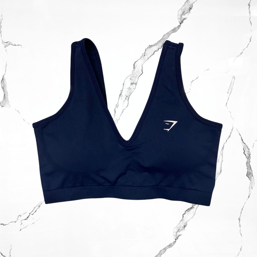 Gymshark Everyday Seamless Navy Sports Bra - Urban Utility