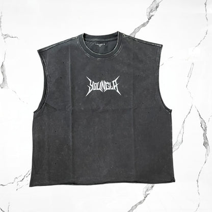 YoungLA Essential Cut - Offs Black Wash Tank - Urban Utility