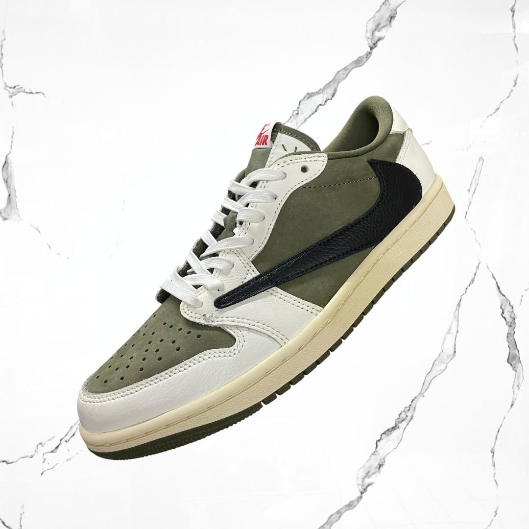 Jordan 1 Low OG Travis Scott Medium Olive (De Uso) - Urban Utility