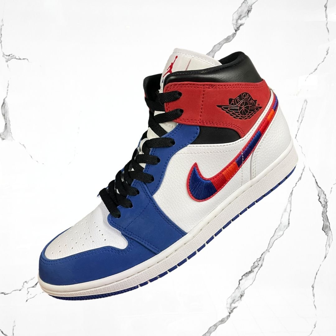 Jordan 1 Mid Multi - Color Swoosh (De uso) - Urban Utility