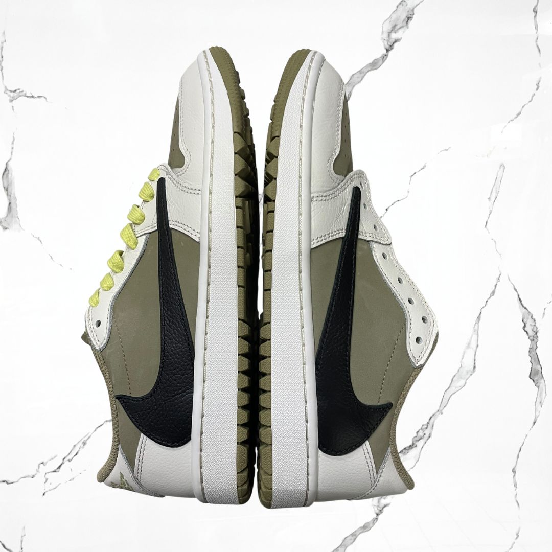 Jordan 1 Low Golf Travis Scott Neutral Olive (De Uso) - Urban Utility