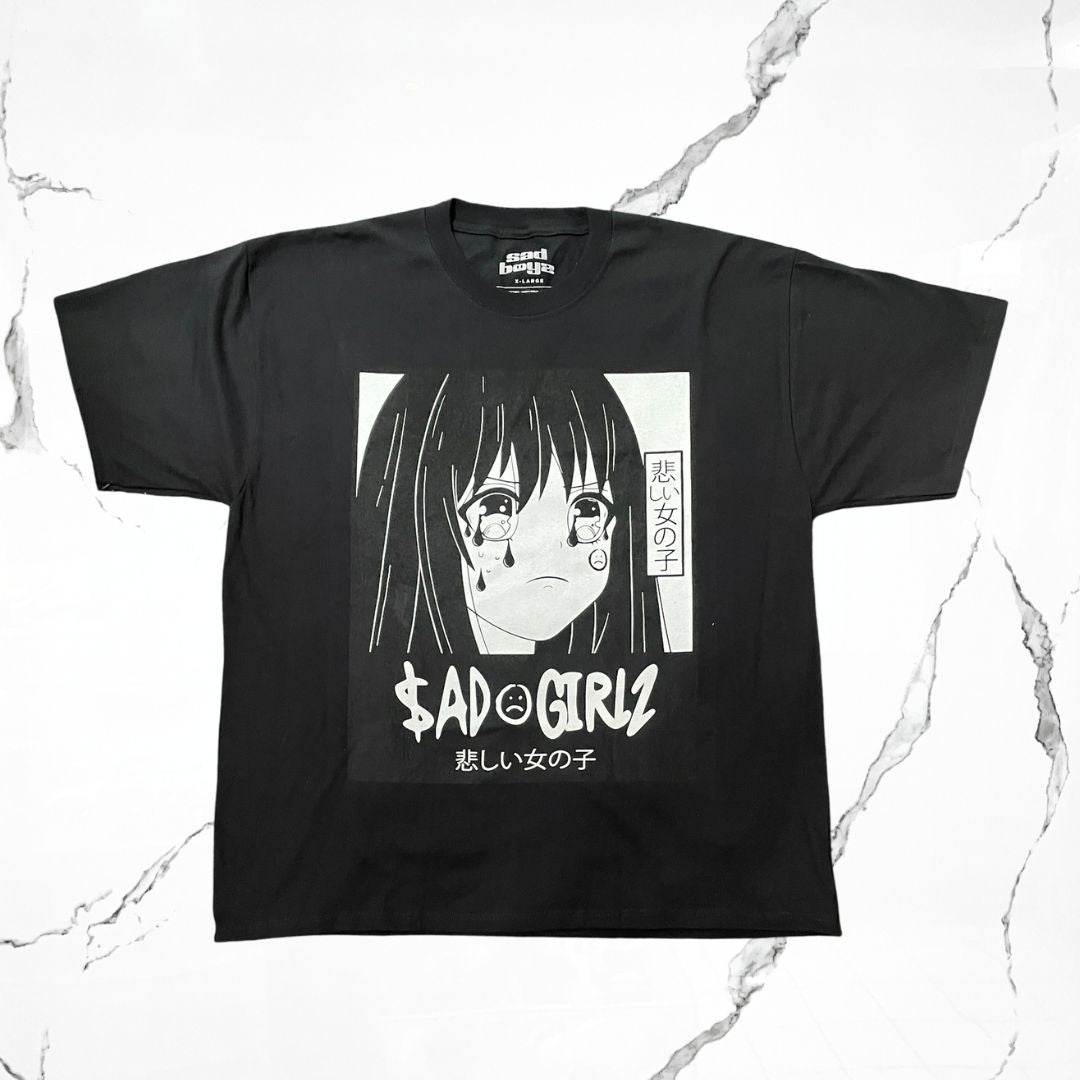Sad Boyz Anime Black T-shirt - Urban Utility