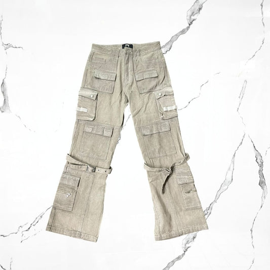 Revenge Bondage Heavy Canvas Washed Taupe Pants - Urban Utility