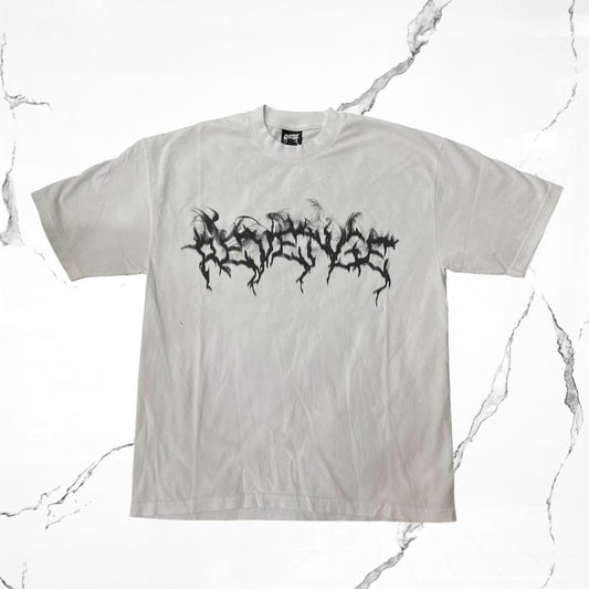 Revenge Smoke Lightning Logo White T-shirt - Urban Utility