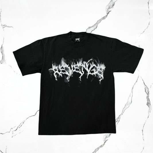 Revenge Smoke Lightning Logo Black T.shirt - Urban Utility