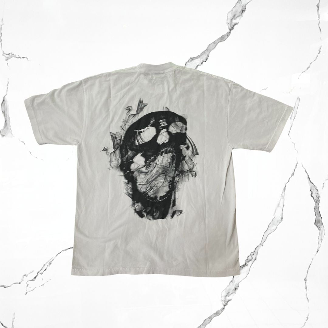 Revenge Smoke Lightning Logo White T-shirt - Urban Utility