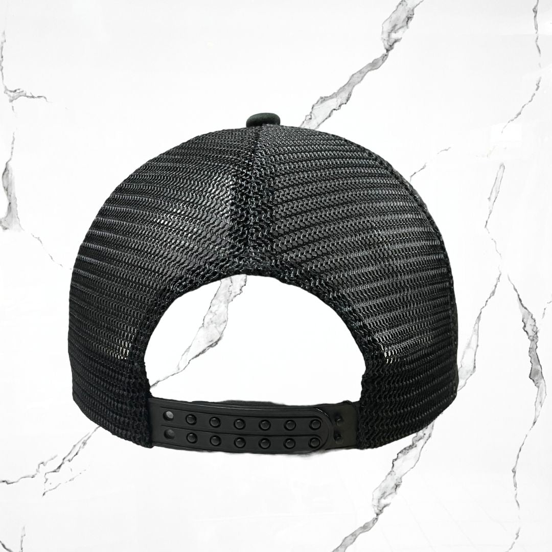 Corteiz Alcatraz Premium Trucker Black Cap - Urban Utility