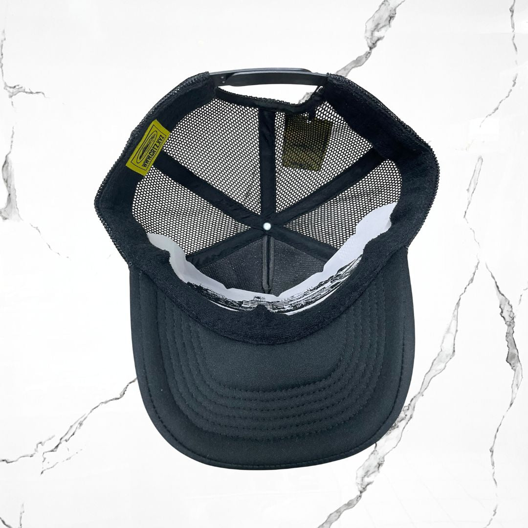 Corteiz Alcatraz Premium Trucker Black Cap - Urban Utility