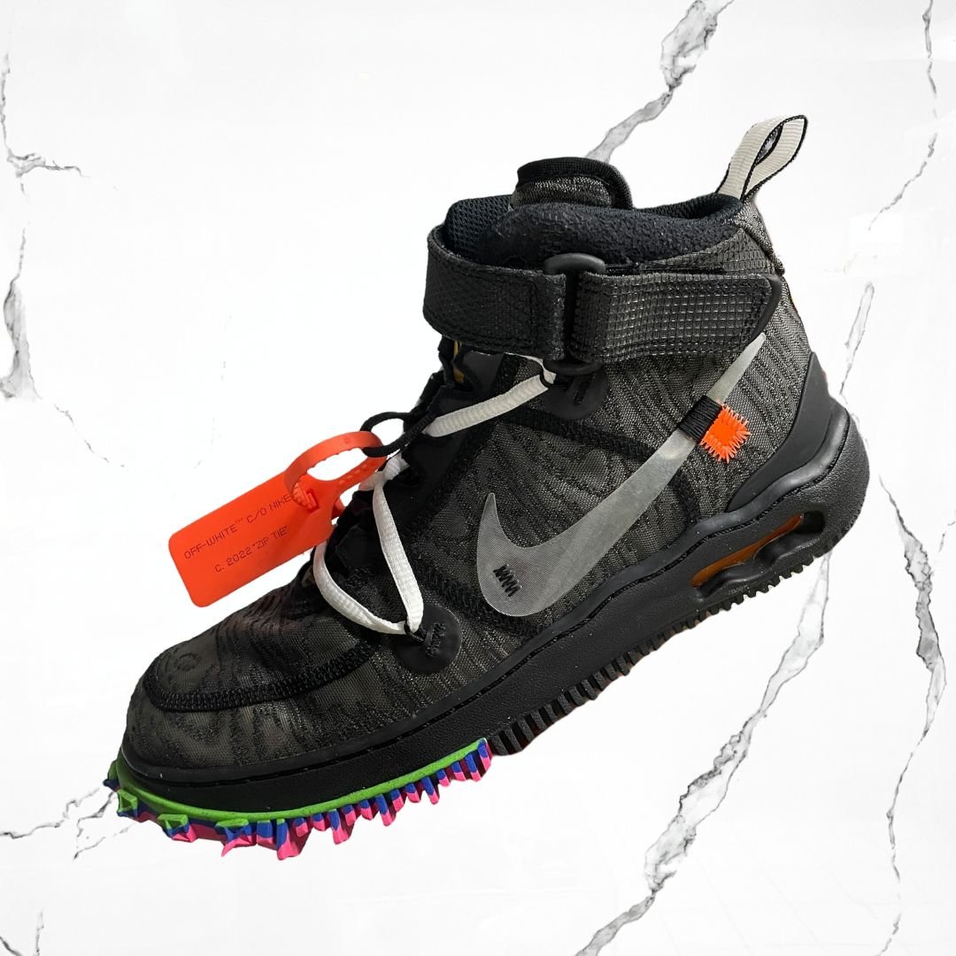 Nike Air Force 1 Mid Off - White Black (De Uso) - Urban Utility