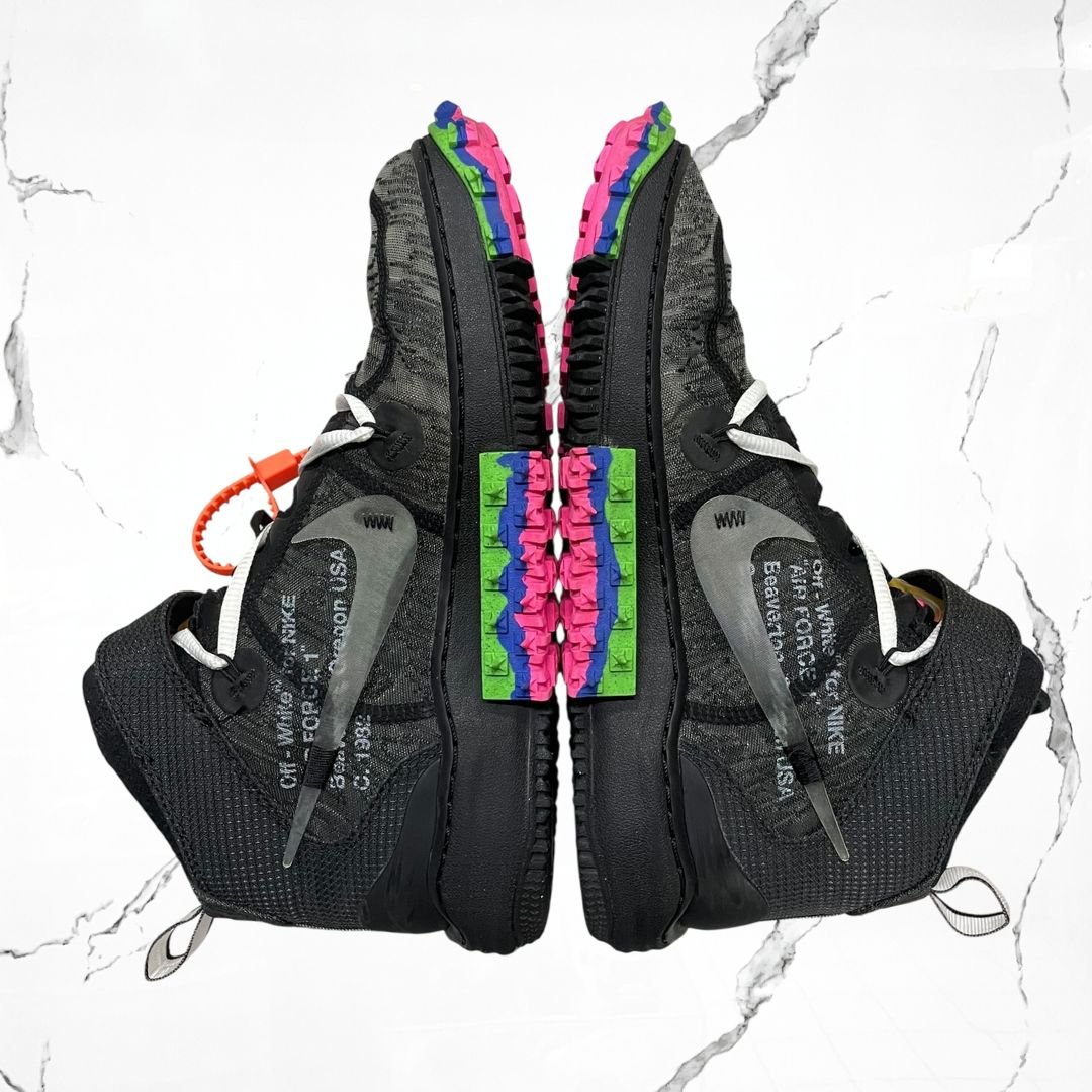 Nike Air Force 1 Mid Off - White Black (De Uso) - Urban Utility