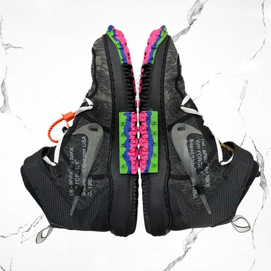 Nike Air Force 1 Mid Off - White Black (De Uso) - Urban Utility