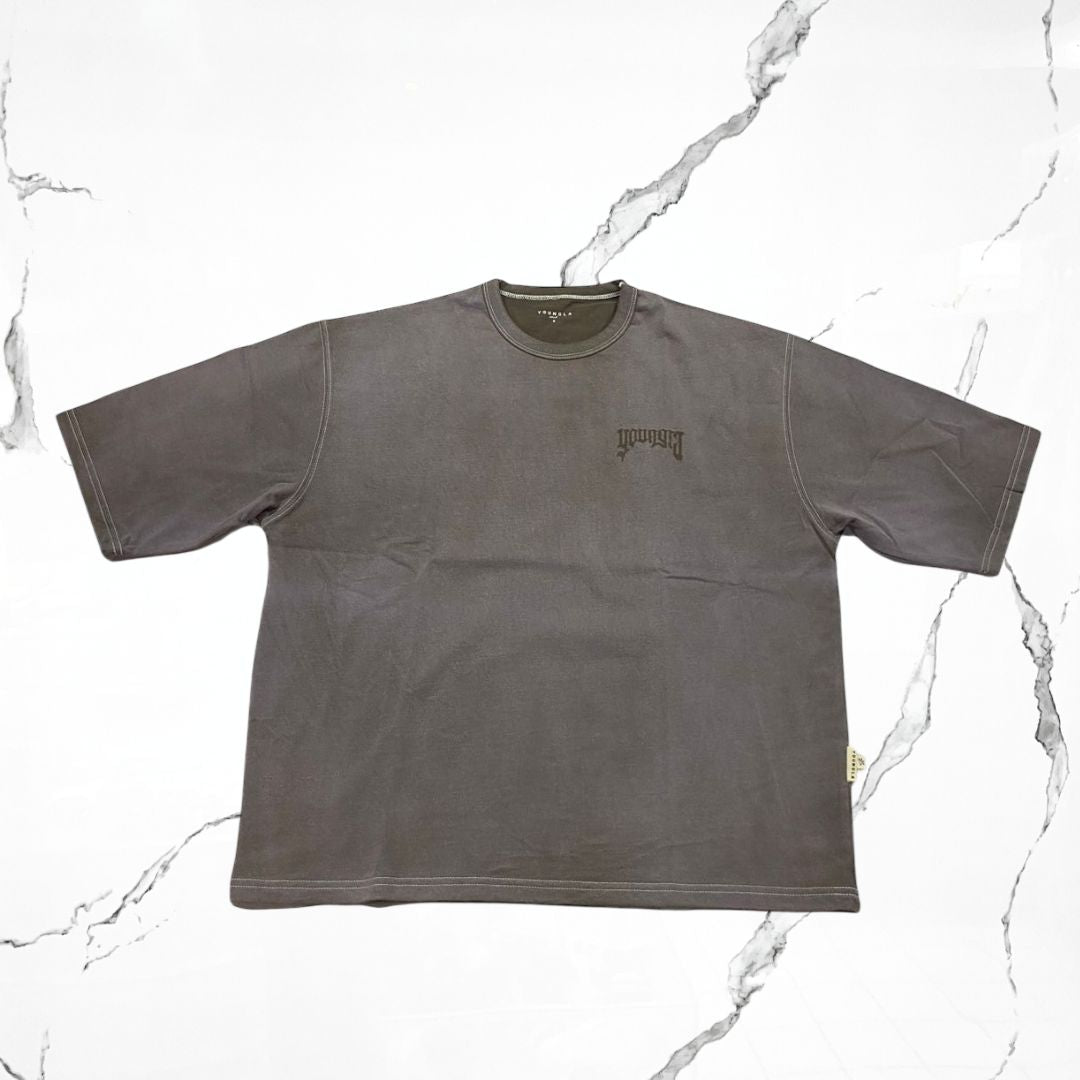 YoungLA Shadow Tees Brown Olive Wash T-shirt - Urban Utility