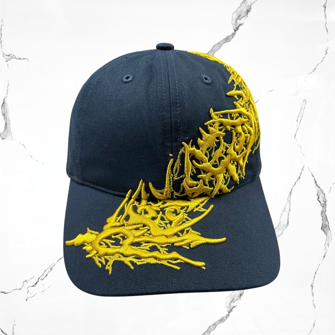 Revenge Dark Briar Hat Navy Yellow Cap - Urban Utility