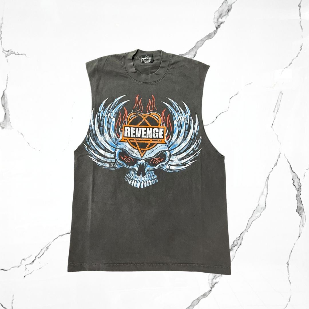Revenge Chrome Motorcycle Cut Off Tank - Urban Utility