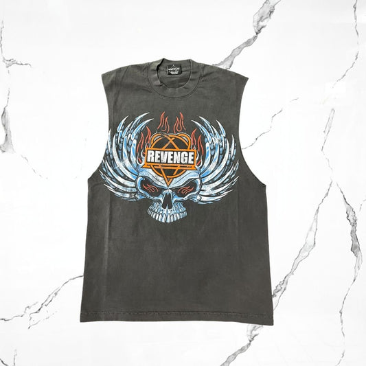 Revenge Chrome Motorcycle Cut Off Tank - Urban Utility