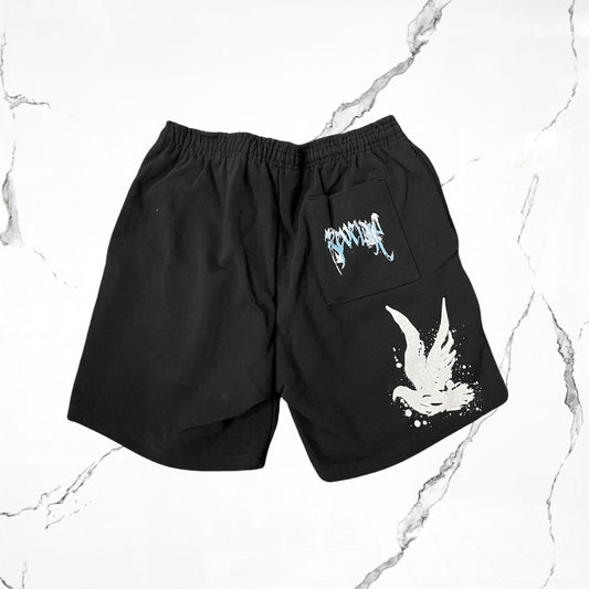 Revenge Graffiti Dove Short Black Short - Urban Utility