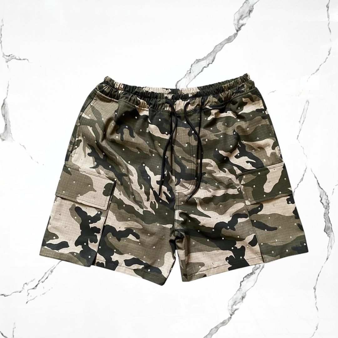 Crowstar Rhinestone Camo Short - Urban Utility