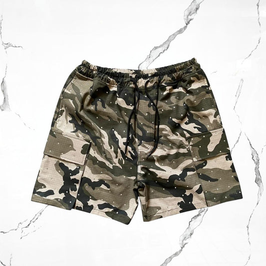 Crowstar Rhinestone Camo Short - Urban Utility