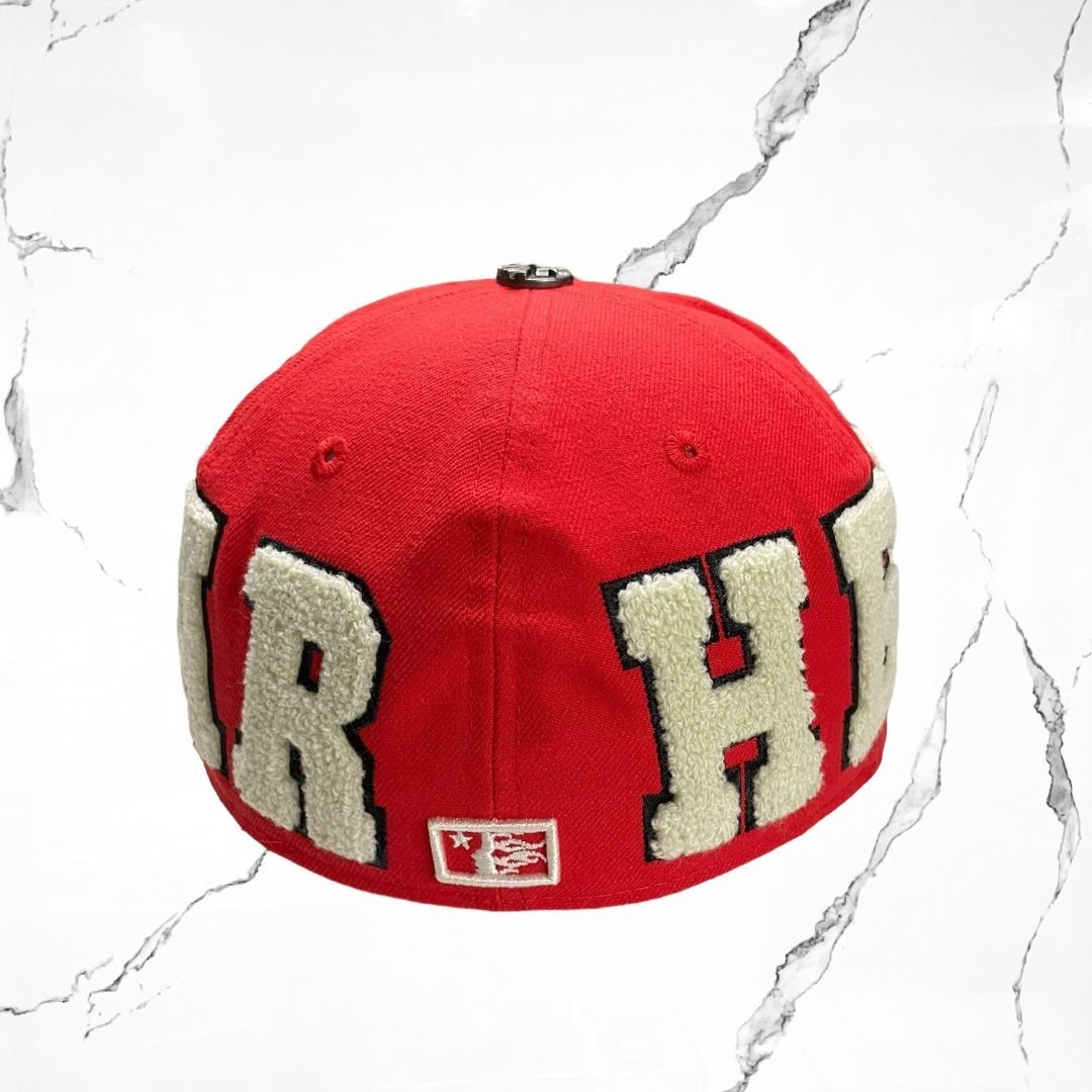 Hellstar OG Patch Fitted Red Cap - Urban Utility