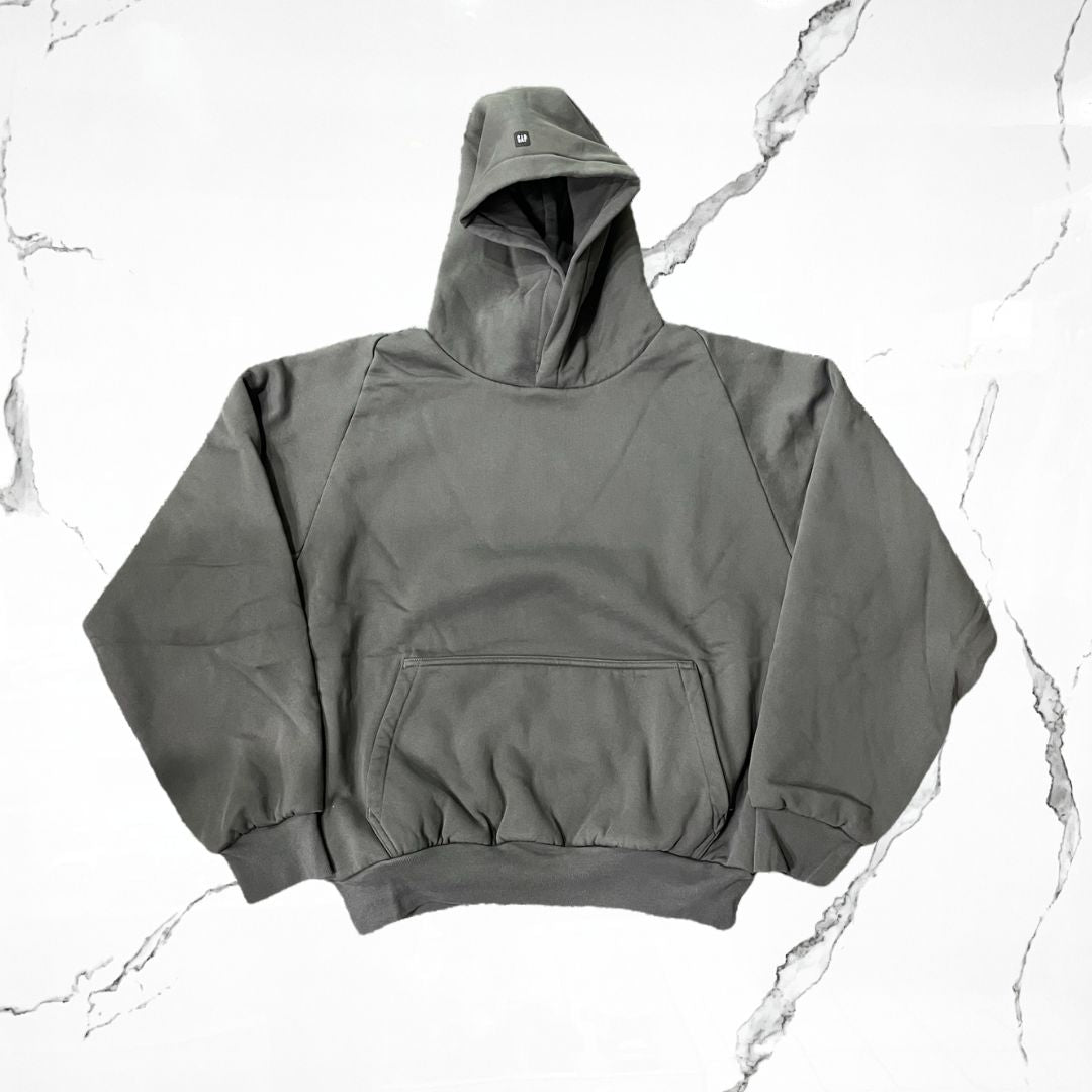 Yeezy Gap Logo Shrunken Black Hoodie - Urban Utility