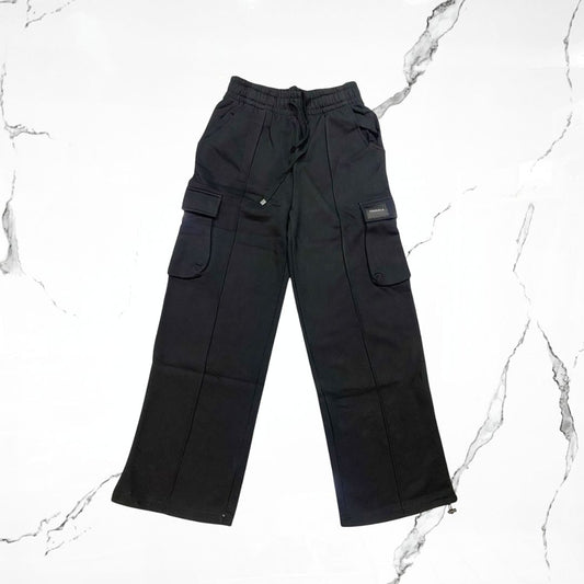 YoungLA Cargo Fleece Joggers Onyx Pants