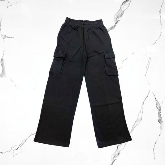 YoungLA Cargo Fleece Joggers Onyx Pants