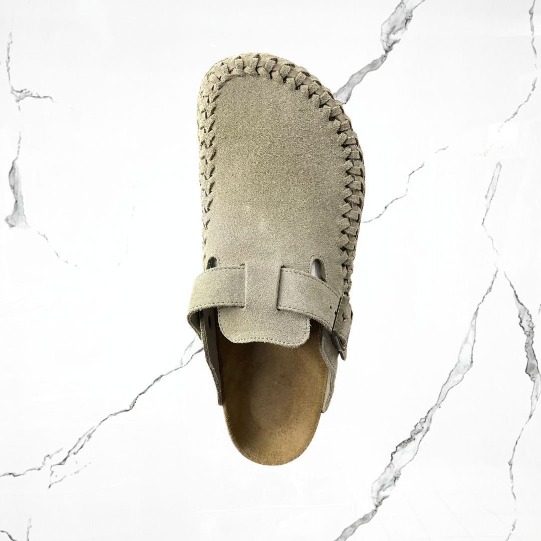 Birkenstock Boston Braided Suede Kith Taupe - Urban Utility