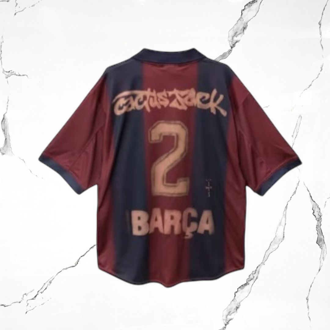 Travis Scott x Nike x FC Barcelona 2000/01 Home Skeleton Multicolor Jersey - Urban Utility
