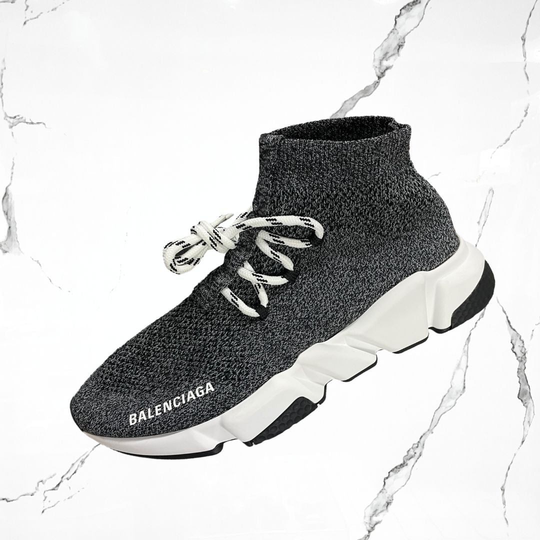 Balenciaga Speed Lace Up	Black Crystal (De Uso)