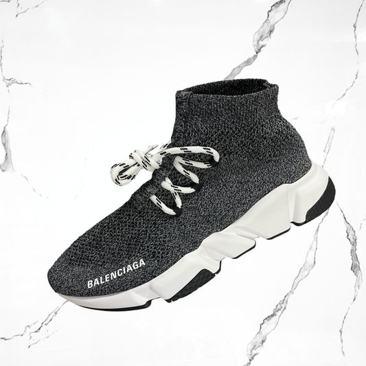 Balenciaga Speed Lace Up Black Crystal (De Uso) - Urban Utility