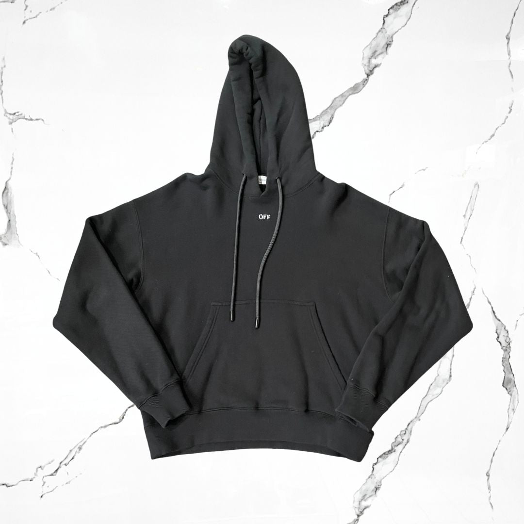 Off White Black Hoodie (De Uso) - Urban Utility