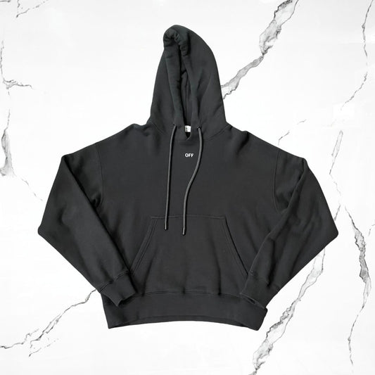 Off White Black Hoodie (De Uso) - Urban Utility