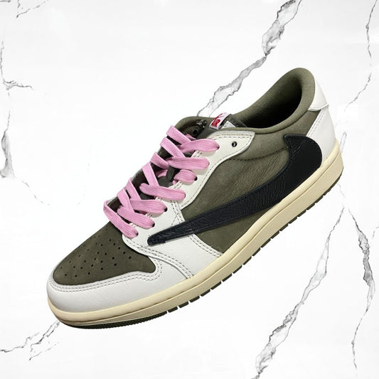 Jordan 1 Low OG Travis Scott Medium Olive (De Uso)