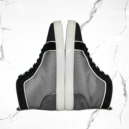 Christian Louboutin Lou Orlato Flat Black White Grey (De Uso) - Urban Utility
