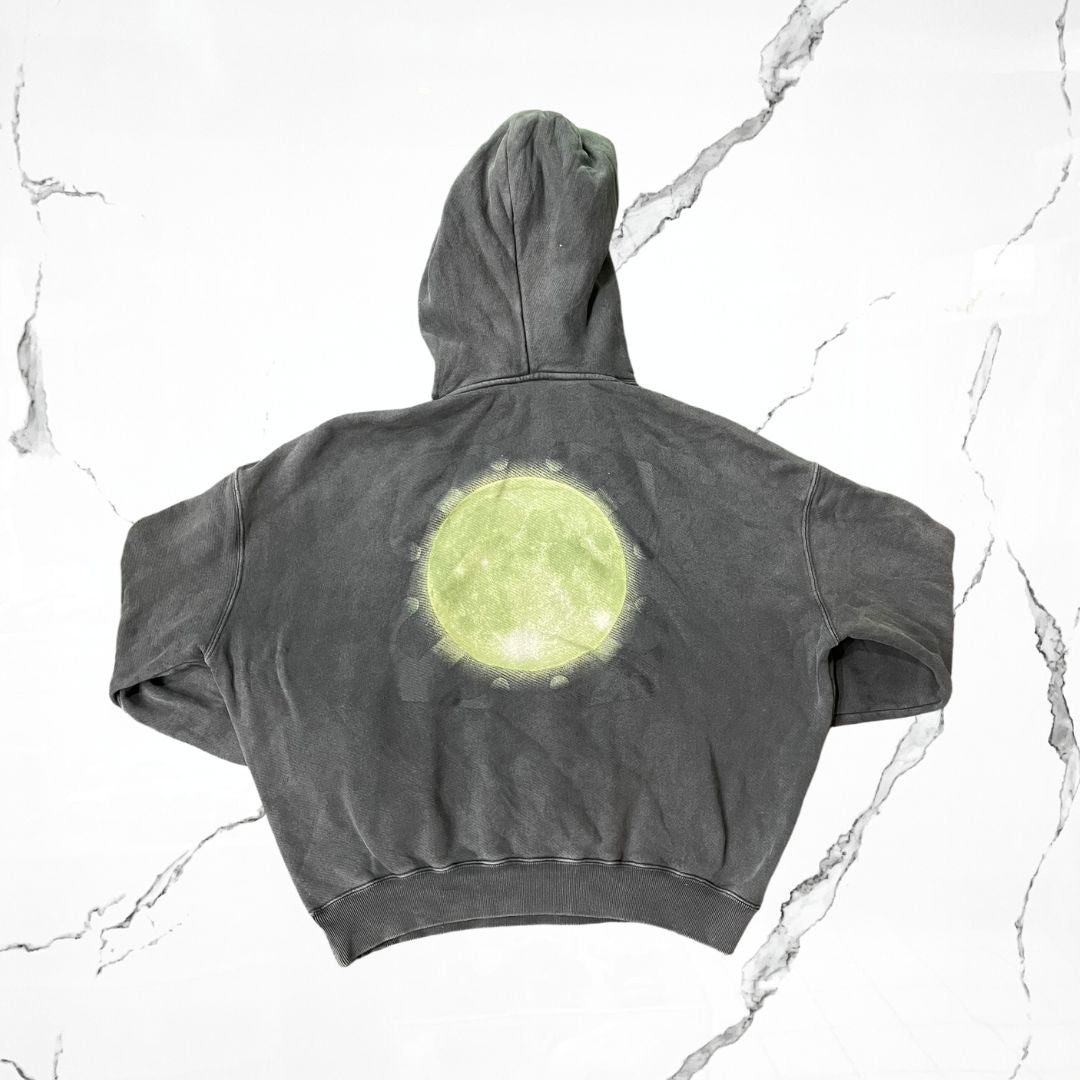 Off-White Super Moon Grey Hoodie (De Uso)