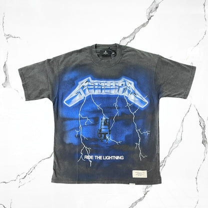 Represent Metallica Ride The Lightning SS Vintage Grey T-shirt - Urban Utility