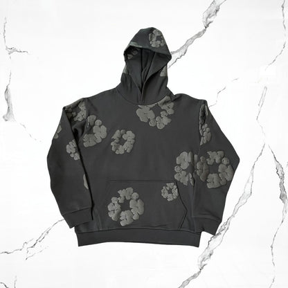 Denim Tears Black Monochrome Hoodie - Urban Utility