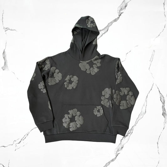 Denim Tears Black Monochrome Hoodie - Urban Utility