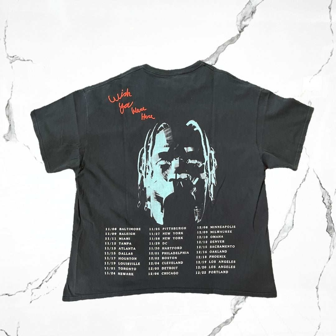Travis Scott Astroworld Tour Black T-shirt (De Uso) - Urban Utility
