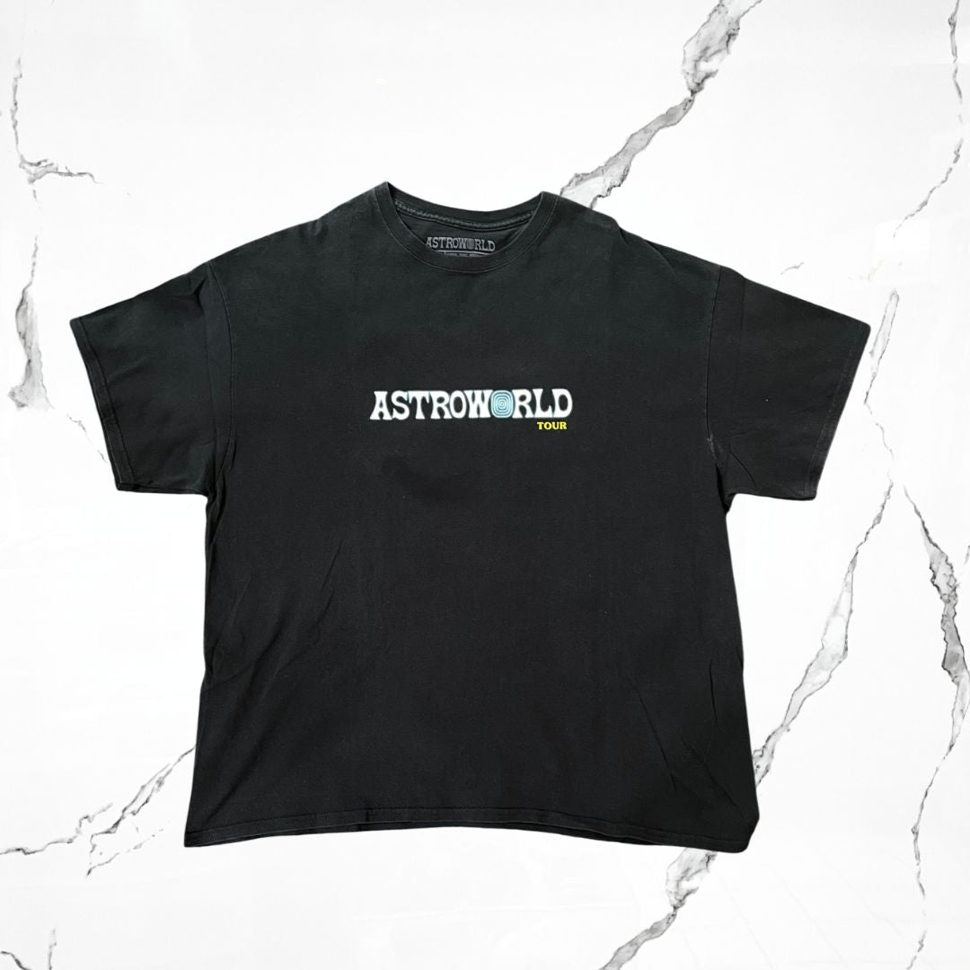 Travis Scott Astroworld Tour Black T-shirt (De Uso) - Urban Utility