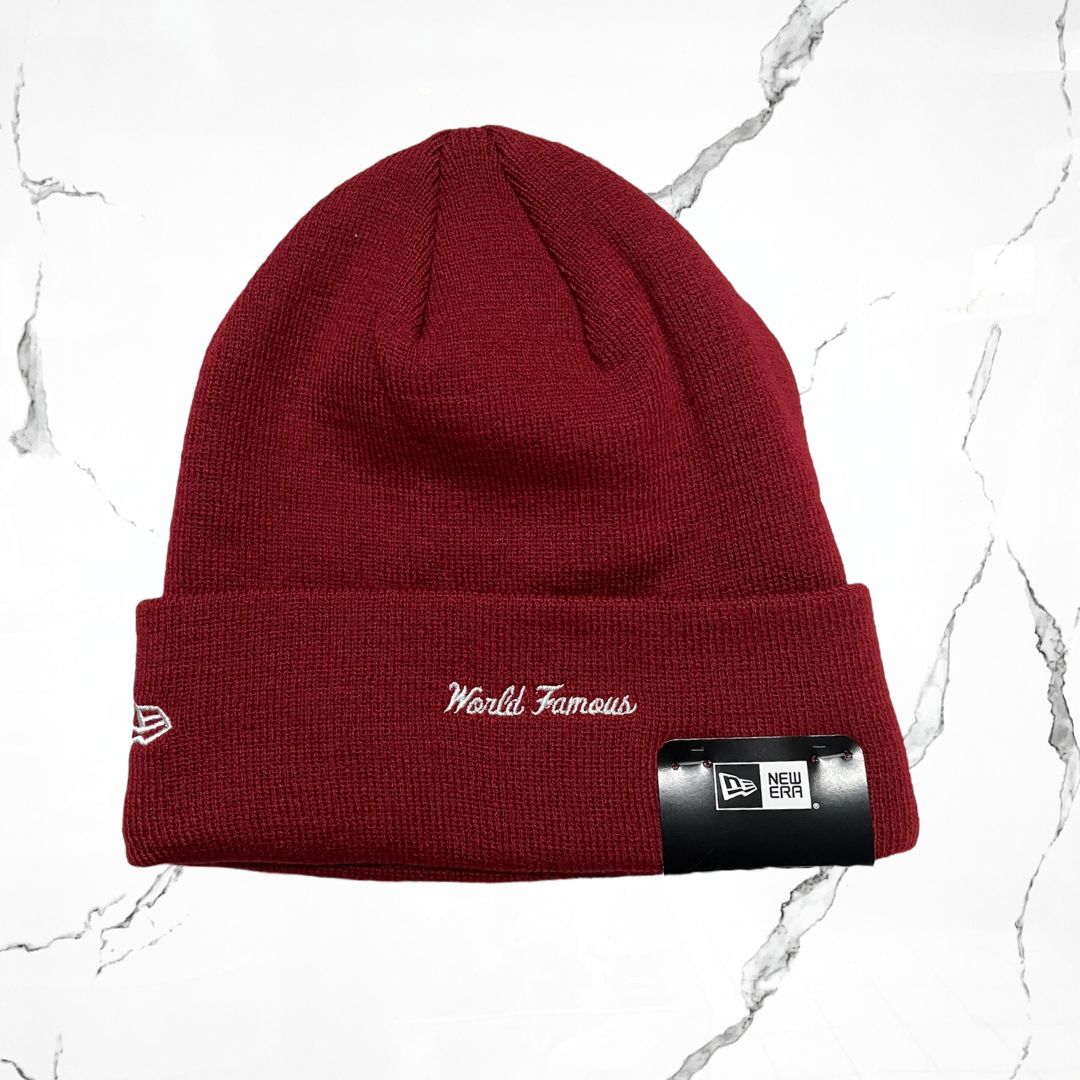 Supreme x New Era Box Logo Red Beanie - Urban Utility