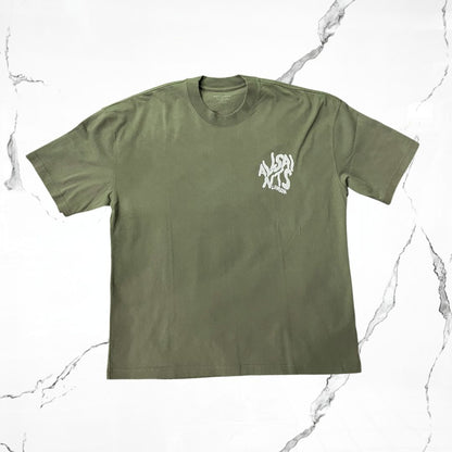 All Saints Orlando SS Crew Eden Green T-shirt - Urban Utility