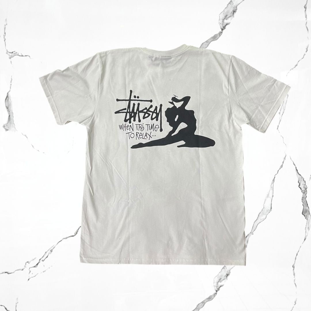 Stussy Relax Tee White T-shirt - Urban Utility