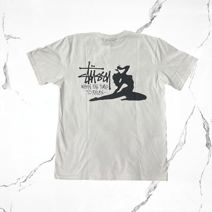 Stussy Relax Tee White T-shirt - Urban Utility