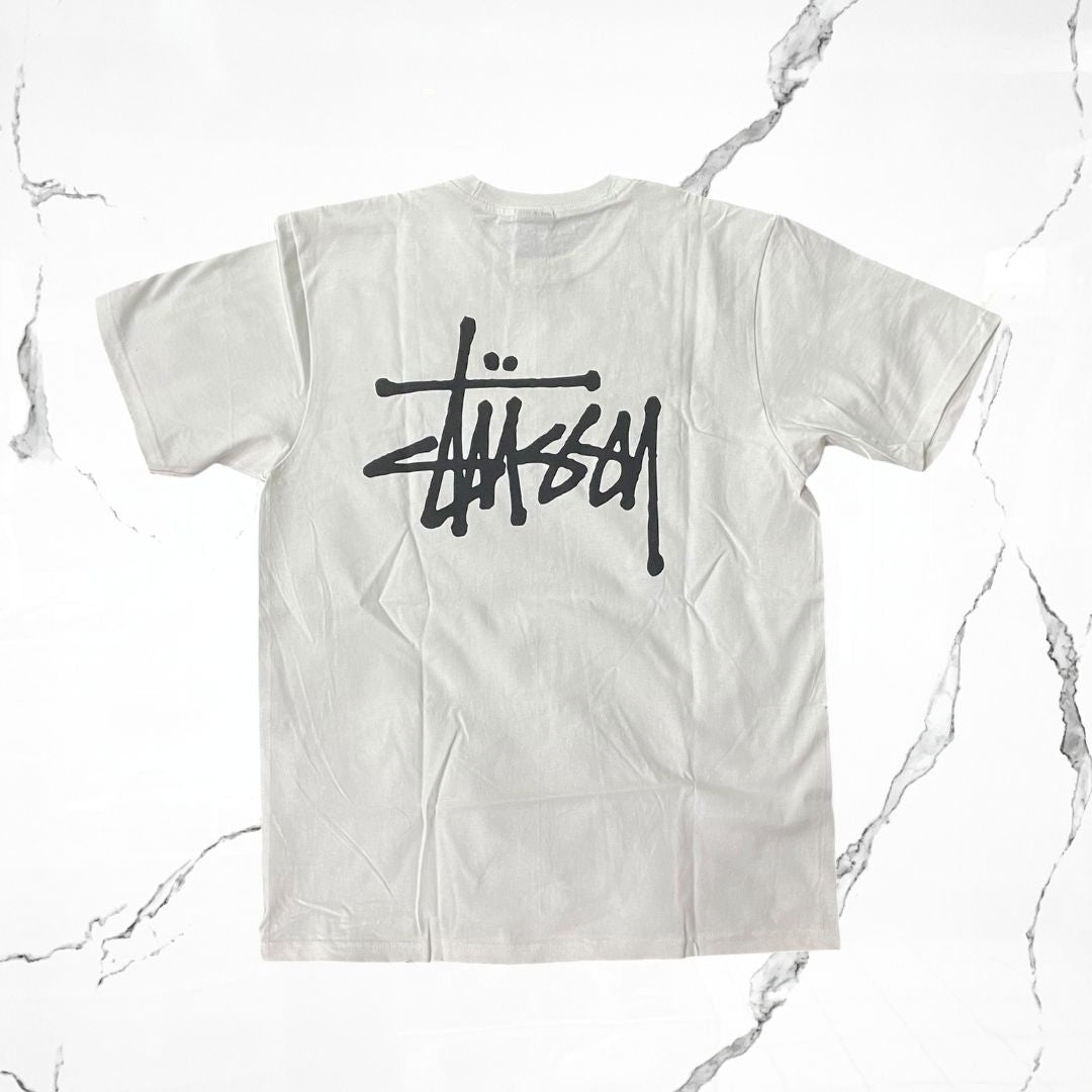 Stussy Basic Stussy Tee White T-shirt - Urban Utility