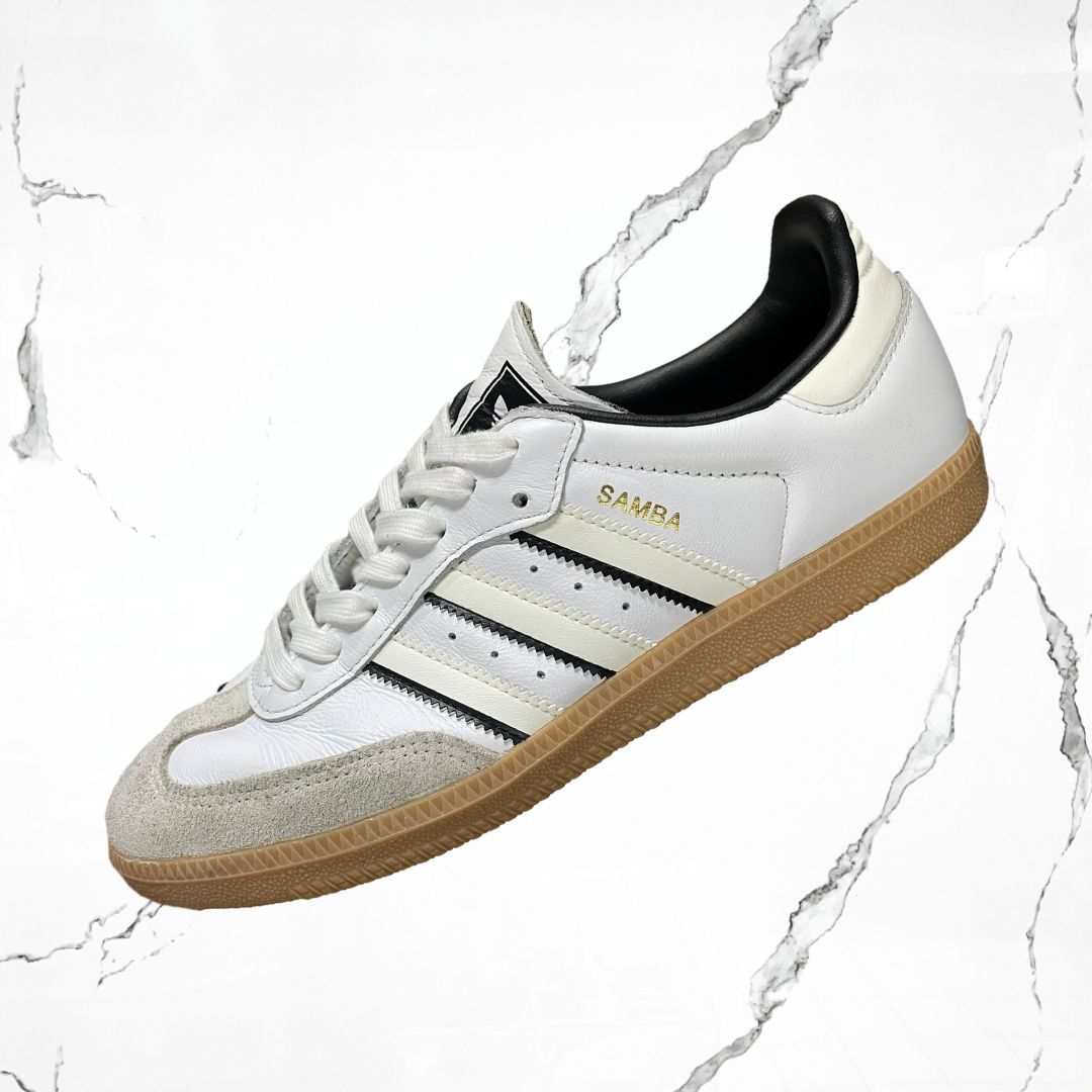 Adidas Samba OG Off White Core Black (De Uso)
