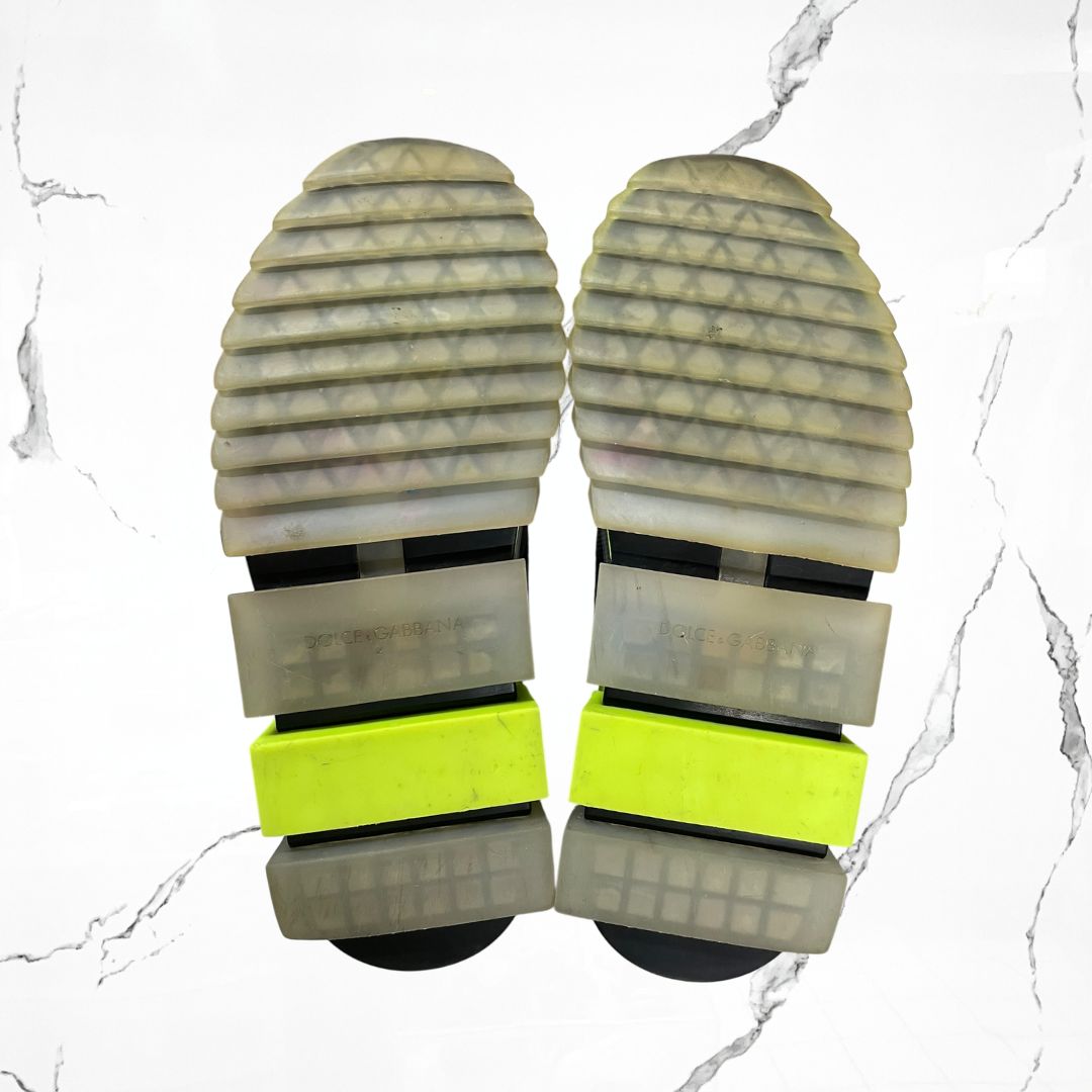 Dolce & Gabbana Sorrento Slip On Black Yellow (W) (DeUso)