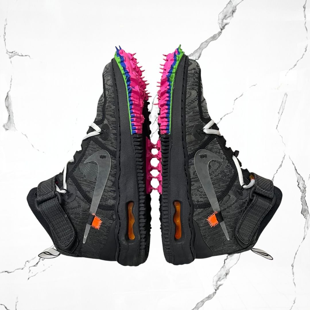 Nike Air Force 1 Mid Off - White Black (De Uso) - Urban Utility