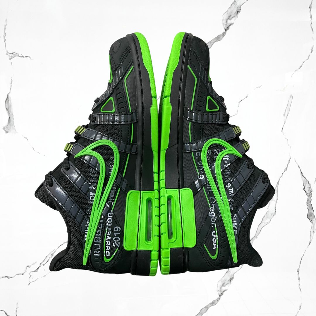 Dunk Air Rubber Off-White Green Strike (De Uso)